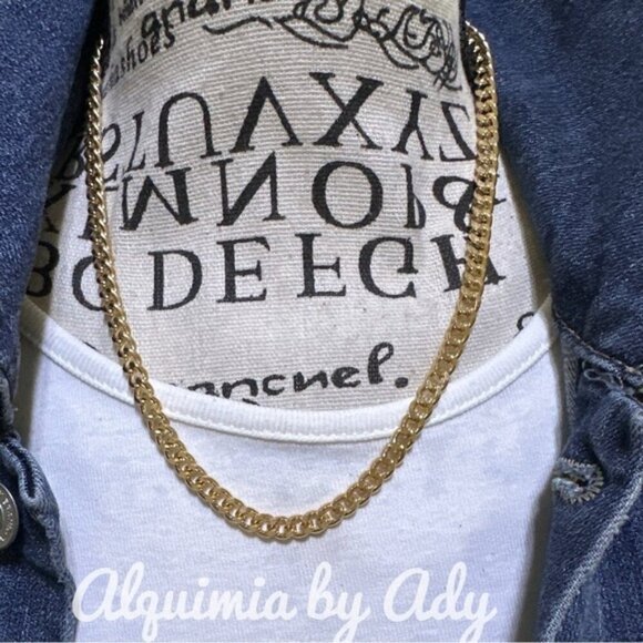 Stylish Gold Chain Necklace - Picture 1 of 1